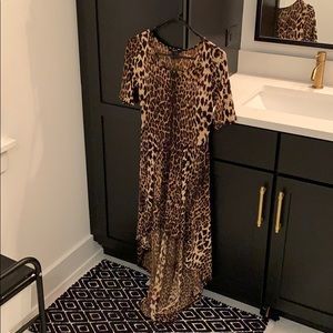 Cheetah Dress -3/4 length sleeves